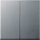Gira 029526 schakelwip 2-voudig Systeem 55 aluminium mat oud model