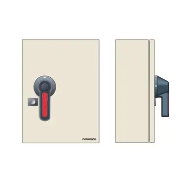 Norwesco SAM 3200H werkschakelaar 3P+N+PE 200A/415V EMC grijs IP65