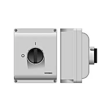 Norwesco SA340 werkschakelaar 3P 40A/500V M32 grijs IP65