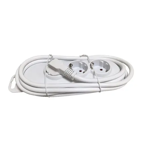 Haka 201303001 randaarde stekkerdoos 3-voudig met 3,0 meter snoer