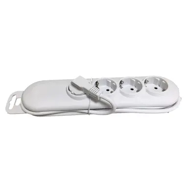 Haka 201403001 randaarde stekkerdoos 4-voudig met 3 meter snoer