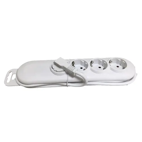 Haka 201403001 randaarde stekkerdoos 4-voudig met 3 meter snoer