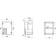 Gewiss GW44218 kabeldoos lasdoos 240x190x160mm met hoge schroefdeksel IP56 grijs