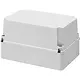 Gewiss GW44219 kabeldoos lasdoos 300x220x180mm met hoge schroefdeksel IP56 grijs