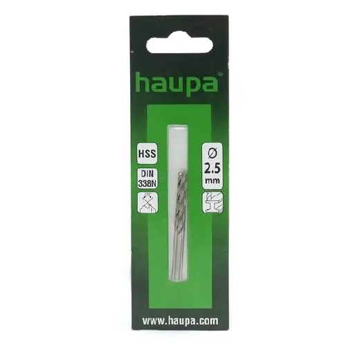 Haupa 230050 Metaal Boor 2.5x57mm Cilindris