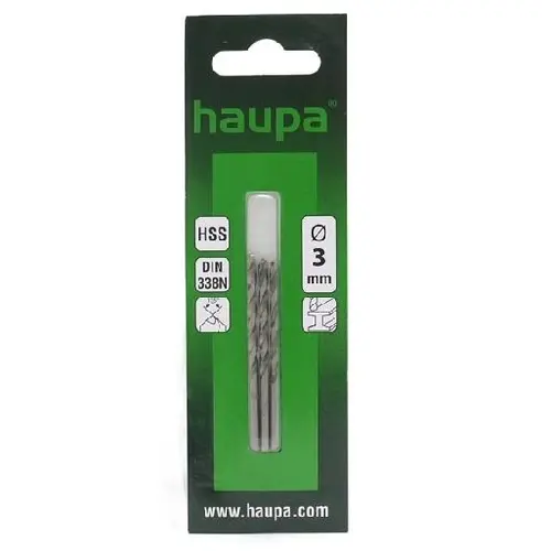 Haupa 230060 Metaal Boor 3.0x61mm Cilindris