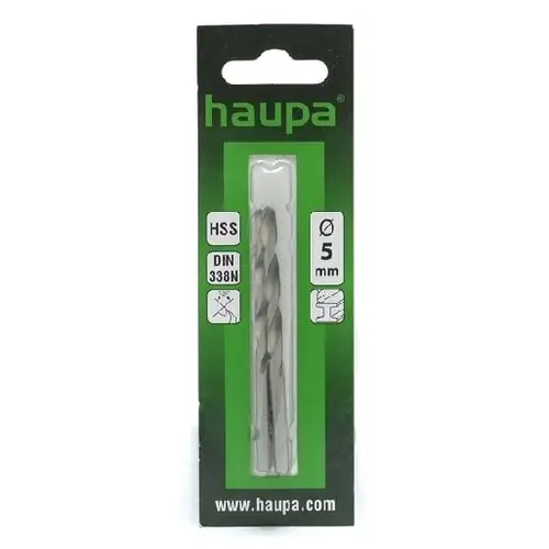 Haupa 230100 Metaal Boor 5.0x86mm Cilindris