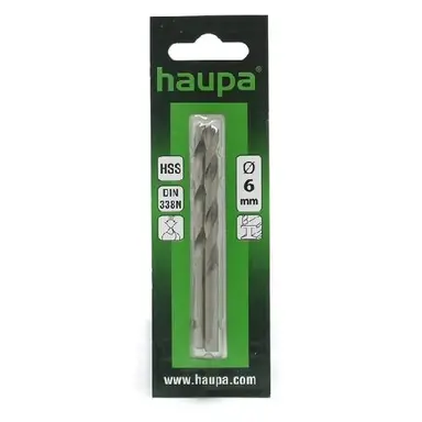Haupa 230120 Metaal Boor 6.0x93mm Cilindris