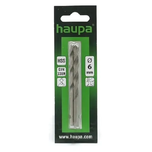 Haupa 230120 Metaal Boor 6.0x93mm Cilindris