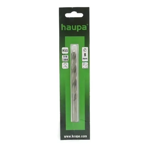Haupa 230160 Metaal Boor 8.0x117mm Cilindri