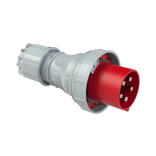 PCE 045-6 CEE-contactstop 125A 5-polig rood 6h IP67
