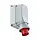PCE 545-6 CEE opbouw toestelcontactdoos 125A 400V 5-polig 6h rood IP67