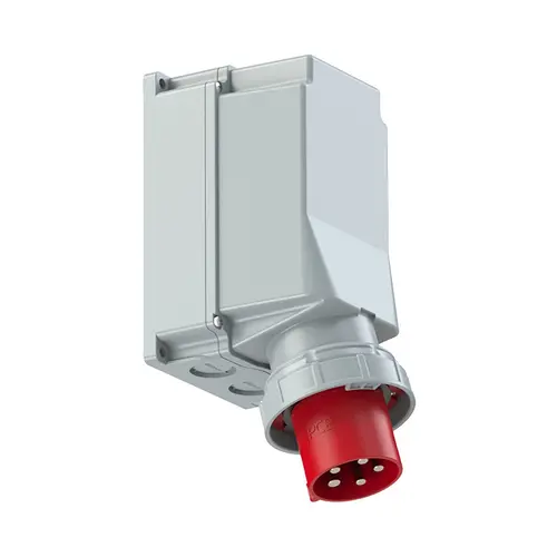 PCE 545-6 CEE opbouw toestelcontactdoos 125A 400V 5-polig 6h rood IP67