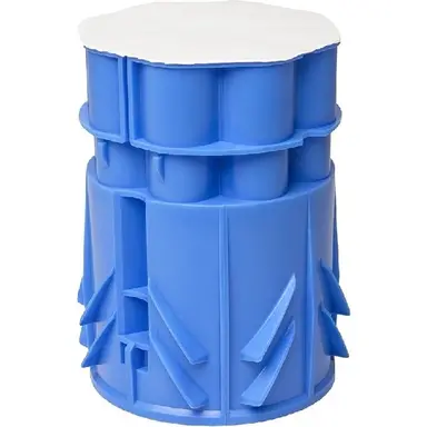 ABB Haf CK70-16/19 centraaldoos rond voor kanaalplaatvloeren met 8 invoeren 16/19 mm