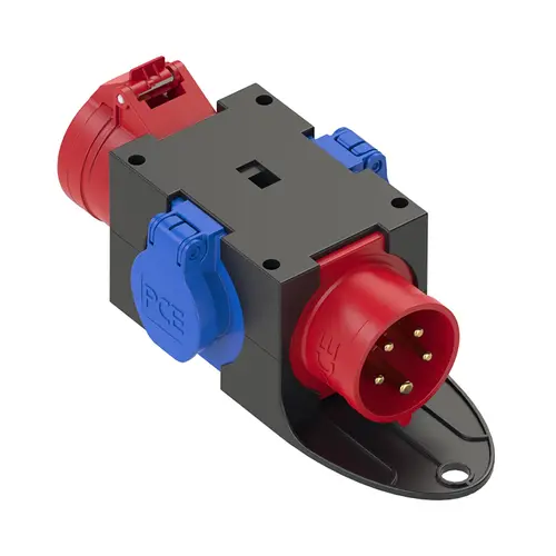 PCE 9430402 draagbare CEE-verdeeldoos met ophanghaak