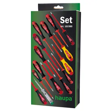 Haupa 101980 schroevendr.set pz/fl/ph/slf