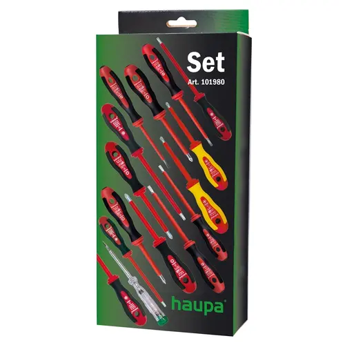 Haupa 101980 schroevendr.set pz/fl/ph/slf
