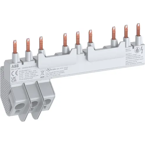 ABB PS1-3-1-65K kamrail 3x ms132-k + 1 hulpcon