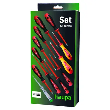 Haupa 102980 vde-schraubendrehersatz slim p