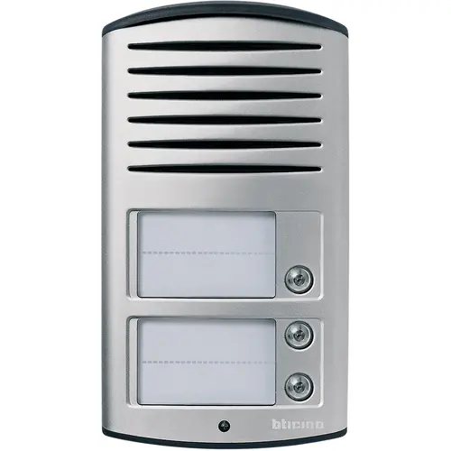 BTicino BT342931 Linea 2000 opbouw buitenpost audio aluminium met 3 beldrukkers