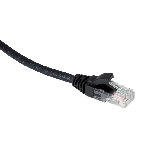 Grayle ZN500PC12150010M Zwarte Cat.6 patch kabel van Zybrnet 500 1 meter