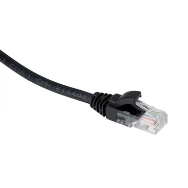 Grayle ZN500PC12150100M Zwarte Cat.6 patch kabel van Zybrnet 500 10 meter