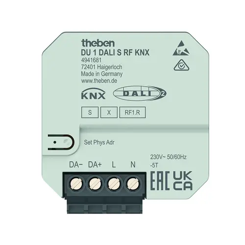 Theben 4941681 KNX draadloze DALI-actor 1-voudig KNX RF Data Secure DALI-2