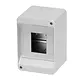 Gewiss GW40023 kunststof opbouwkast leeg 90x130x85mm din-rail zonder deur 4 modules IP40 grijs