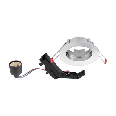 Sylvania 0083560 Inset Trend 62 Flush aluminium inbouwspot GU10 geborsteld nikkel IP23