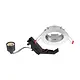 Sylvania 0083560 Inset Trend 62 Flush aluminium inbouwspot GU10 geborsteld nikkel IP23