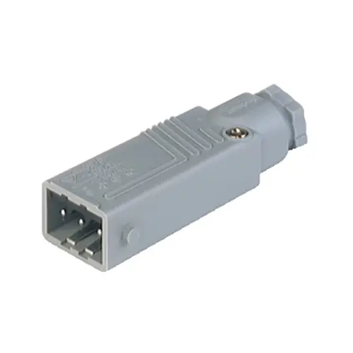 Belden STAS 3 N GRIJS steker 3p+a male grijs