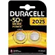 Duracell DL2025 knoopcel lithium DL/CR 2025 batterij 3v 2 stuks