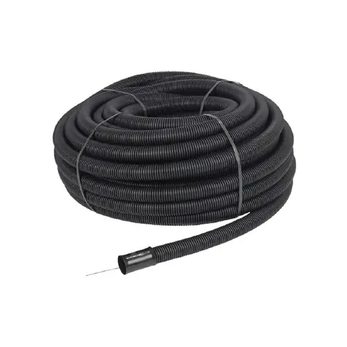 Frankische DN 63 ZWART flexbuis + trekdraad rol 50 meter