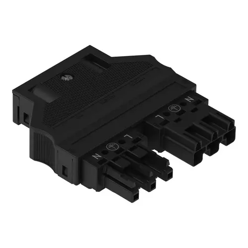 Wago 770-5001/117-000 midi male 3p zw/fem 3p zw