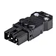 Wieland 91.932.3053.1 GST15i3 kabelsteker male schroef zwart 100 stuk