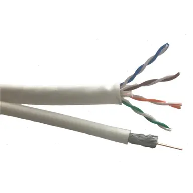 Technetix CAT6/C18-100M COAX+CAT6 UTP combikabel 100 meter wit