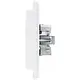 Kopp 940232004 wandcontactdoos 2-voudig randaarde Safety+ voor enkele inbouwdoos HK07 Athenis arctic wit mat