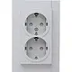 Kopp 940234006 wandcontactdoos 2-voudig randaarde Safety+ voor enkele inbouwdoos HK07 Athenis grijs mat
