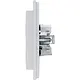 Kopp 940234006 wandcontactdoos 2-voudig randaarde Safety+ voor enkele inbouwdoos HK07 Athenis grijs mat