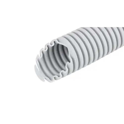 Frankische FFKU-EM-F-LS0H 16 flexibele buis hittebestendig 16 mm 5/8 PVC lichtgrijs 50 meter