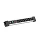 Bachmann BM005904 Connectus 6x 230V randaarde met oversp. beveiliging schakelaar 2 meter randaarde grijs