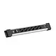 Bachmann BM005920 Connectus 6x 230V randaarde met 1x USB A/C chrgr + schakelaar 2 meter randaarde grijs