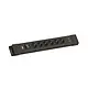 Bachmann BM005922 Connectus 6x 230V randaarde met 1x USB A/C chrgr + schakelaar 2 meter randaarde zwart