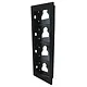 Comelit UT9164B ULTRA inbouw frame 4 modulen zwart