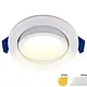 EcoDim ED-10028 LED-inbouwspot IP54 dimbaar 75mm rond 23mm inbouwdiepte 2700K wit