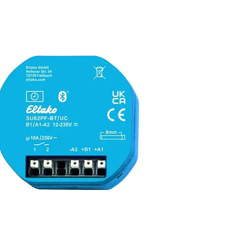 Eltako SU62PF-BT/UC 1-kanaals inbouw astro schakelklok met Bluetooth. 1 NO 10A/250V AC