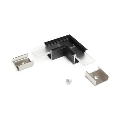 Klemko P20-OP-H90-ZW Lumiko 865198 Profiel 20 opbouw hoek 90 graden Zwart