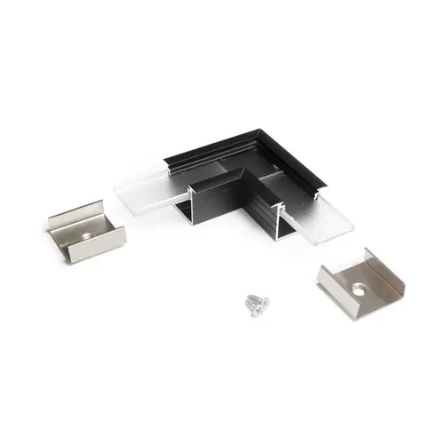 Klemko P20-OP-H90-ZW Lumiko 865198 Profiel 20 opbouw hoek 90 graden Zwart