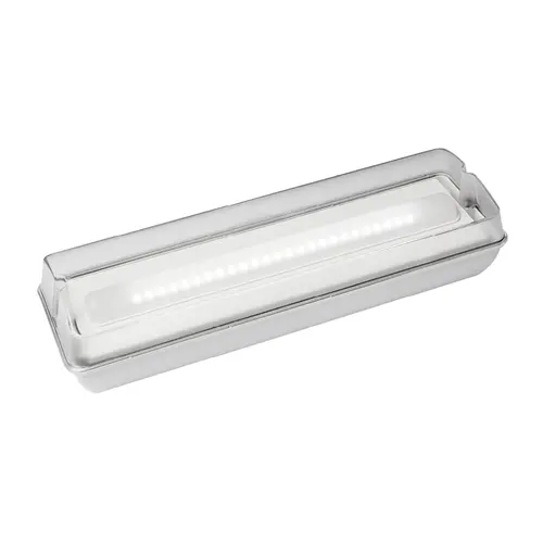 Ecolight EHAL-250M-MH Europrisma opbouw noodverlichtingsarmatuur met zelftest LED 2,4W 5700K 250lm IP65
