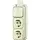 Busch-Jaeger 2601/5/2300/2 EAPJ combinatie serieschakelaar/2x wandcontactdoos RA K/P-25 opbouw AP plus creme